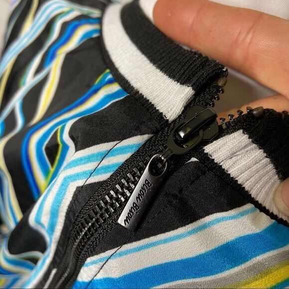 bisou bisou large womens geometric retro 70s top - Picture 5 of 6